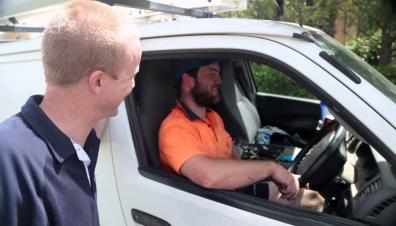 Jack, one of our North Beach plumbing pros is in his truck ready to help you